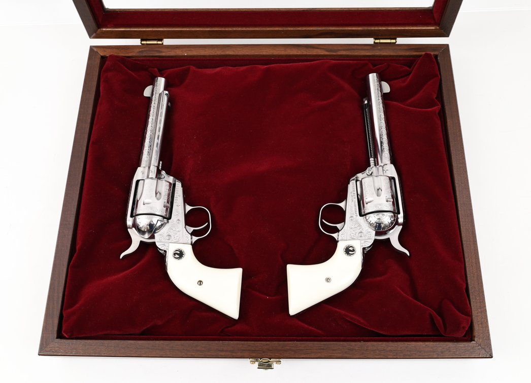Cased Matched Pair Of Ruger New Vaquero Single Action Revolvers