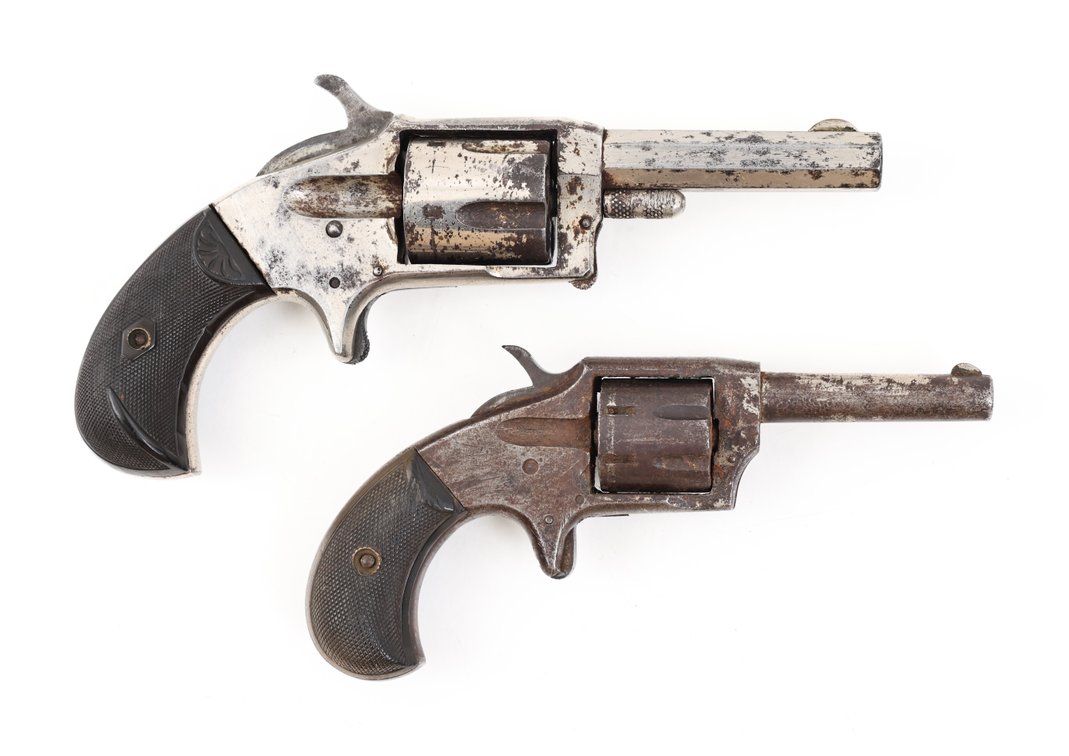 Lot OF 2 Antique Spur Trigger Revolvers