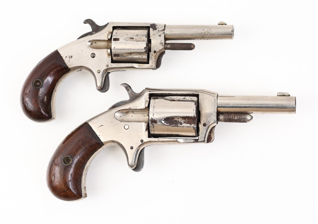 Lot OF 2 Antique Defender Spur Trigger Revolvers