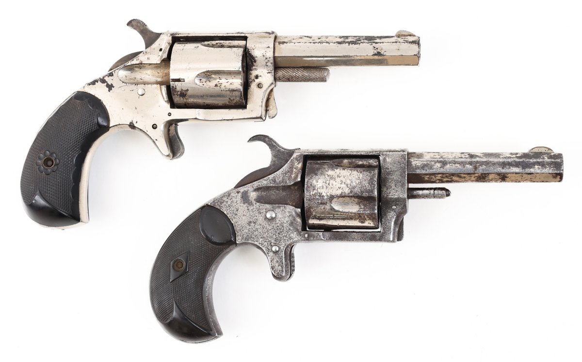Lot OF 2 Antique Spur Trigger Revolvers