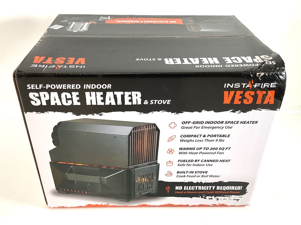 InstaFire Vesta Self-Powered Indoor Space Heater and Stove
