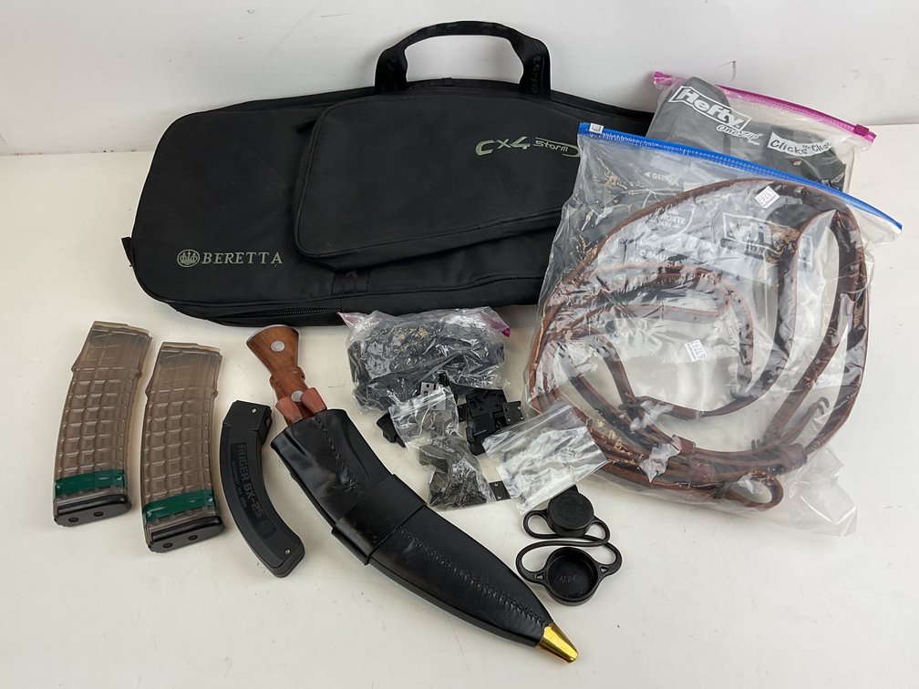 Carbine Case, Magazines, Holsters, Slings, Knife, and More