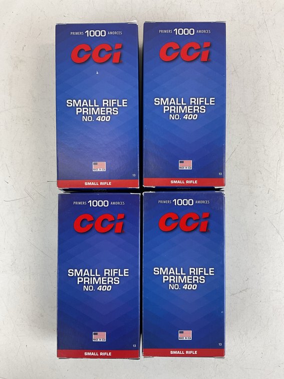 CCI No. 400 Small Rifle Primers (4 Boxes)