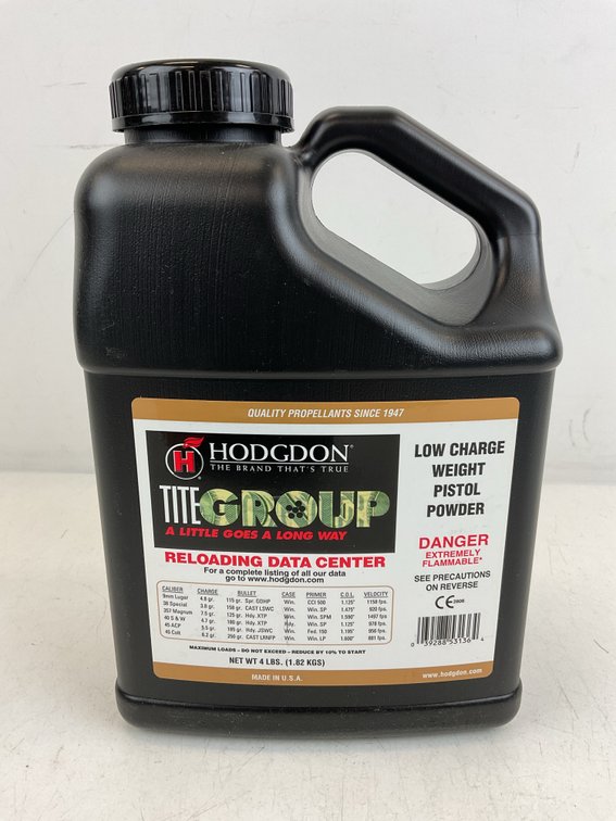 Hodgdon Titegroup Pistol Powder 4 lb Jug