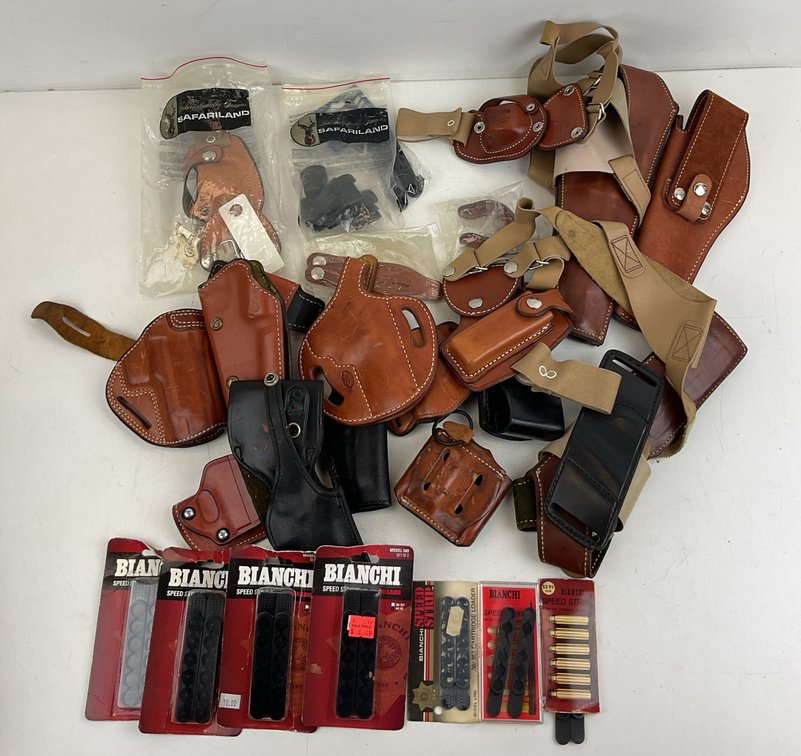 Leather Holsters, Shoulder Rigs, and Speed Strips