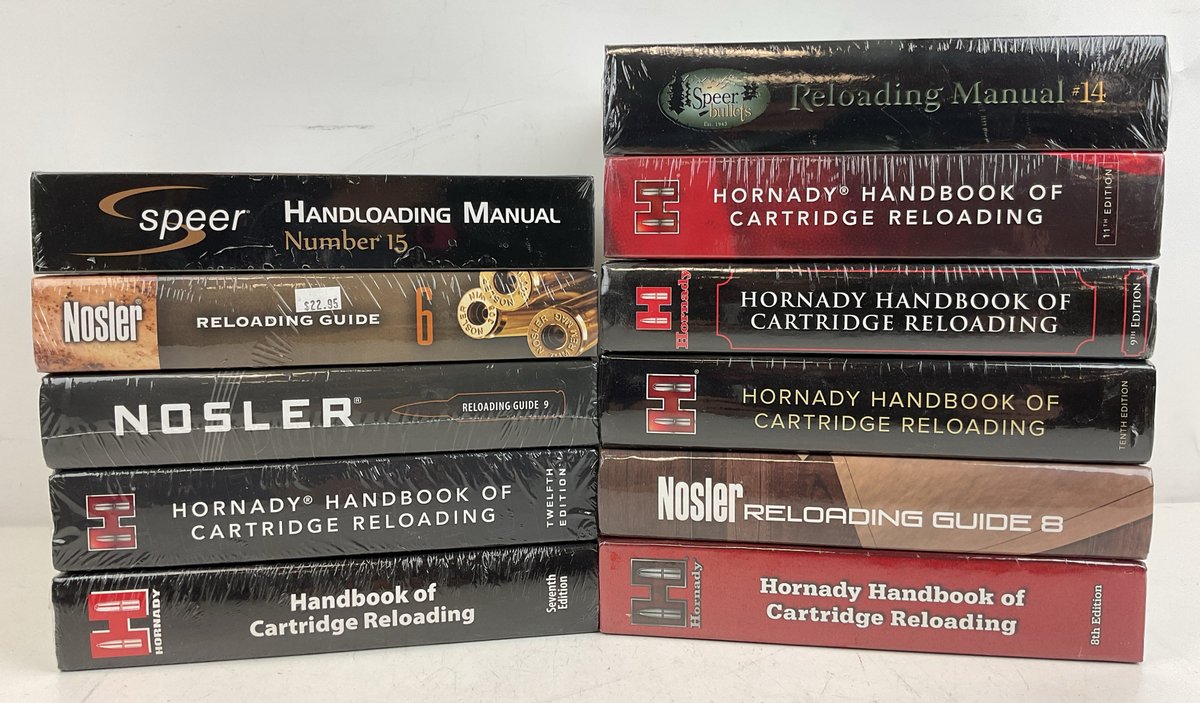 Hornady, Speer, and Nosler Reloading Manuals (11)