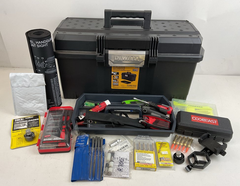 Toolbox with Gunsmithing Tools and Accessories