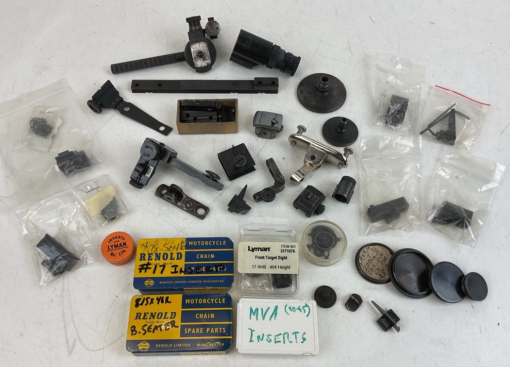 Rifle Target Sights, Aperture Inserts, and Mounting Bases