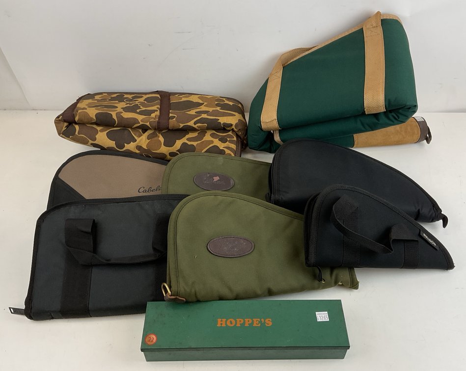 Long Gun Cases, Pistol Cases, and Hoppe's Cleaning Kit