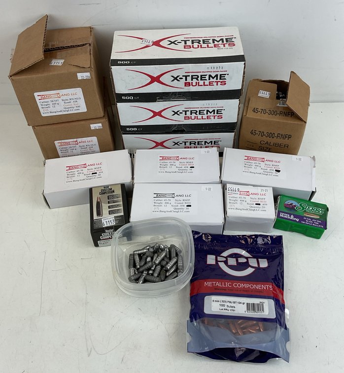 Reloading Bullets including X-Treme, Nosler, and PPU