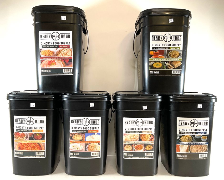 Ready Hour 3-Month Food Supply Buckets