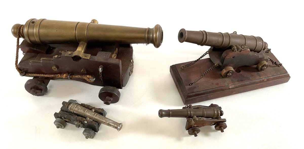 Miniature Model Cannons on Carriages