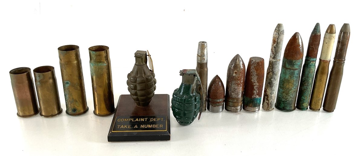 Inert Military Ordnance, Shell Casings, and Dummy Grenades