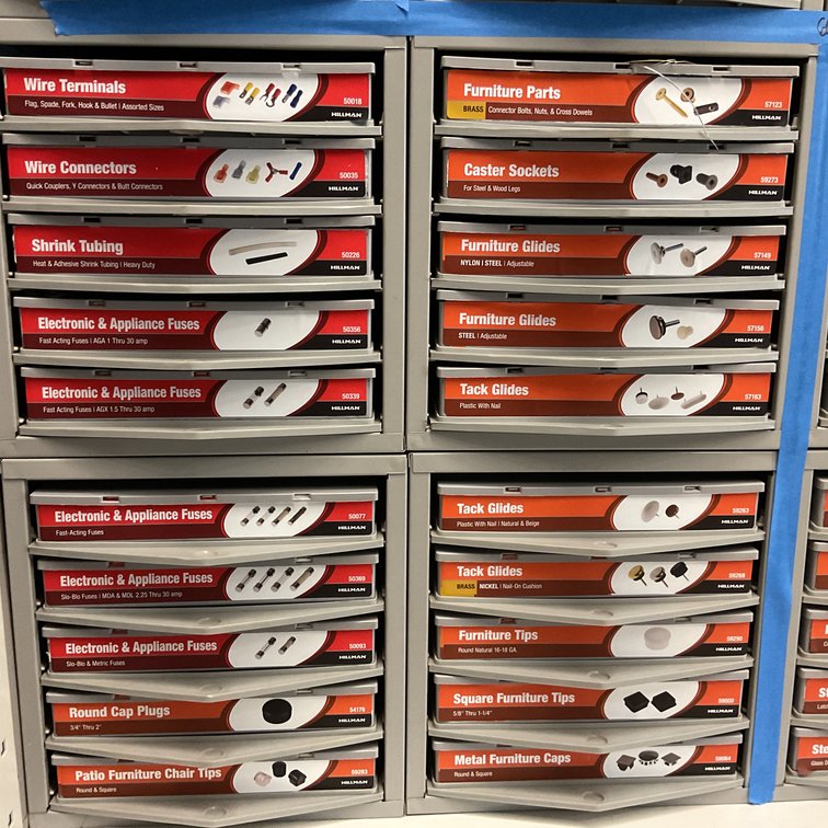 Hillman Hardware Drawer Cabinets and Parts