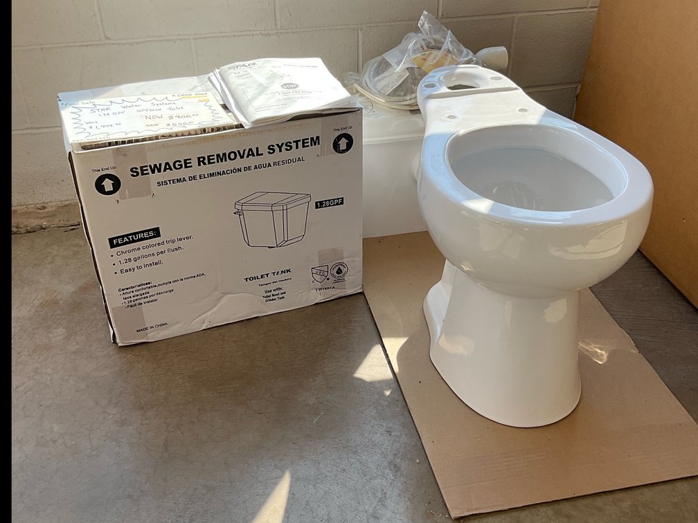 Star Water Systems PowerFlush Optima 1.28 GPF Upflush Toilet System