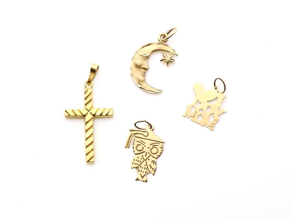 18k & 14k YG Pendants