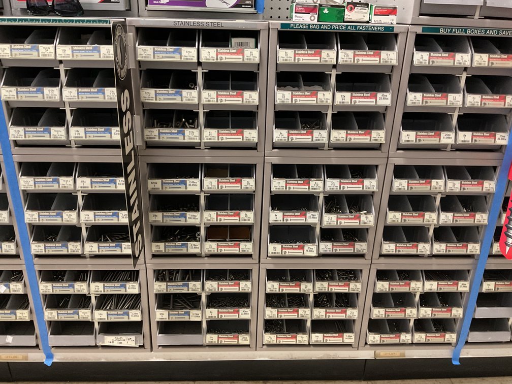 Hillman Hardware Bins with Stainless Steel Screws