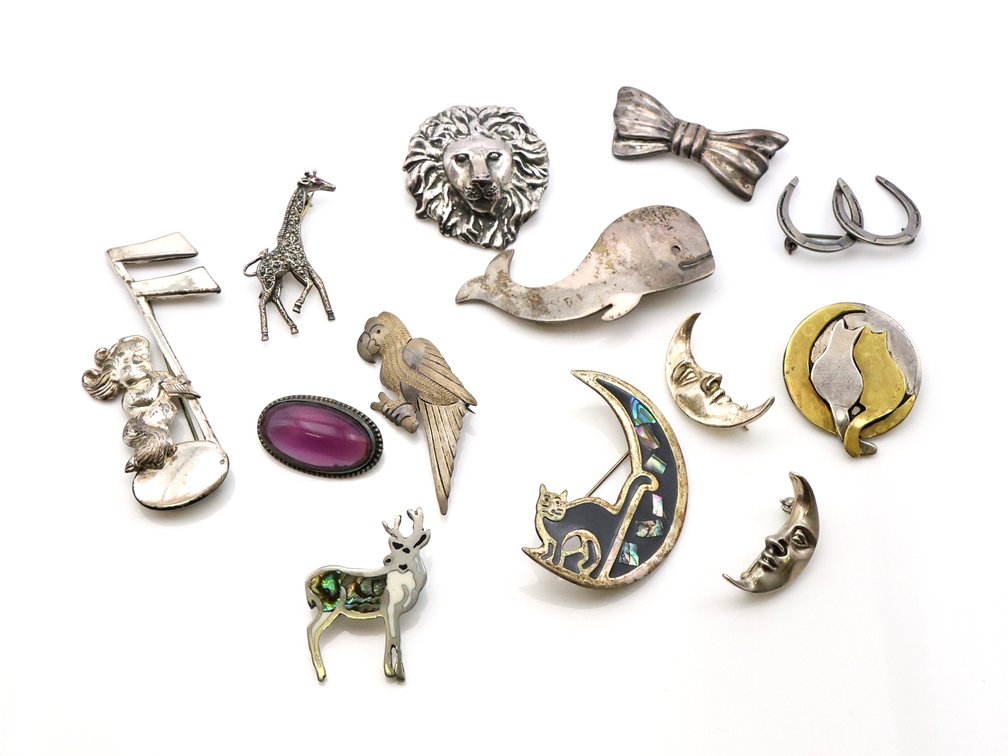 Sterling Silver Pins