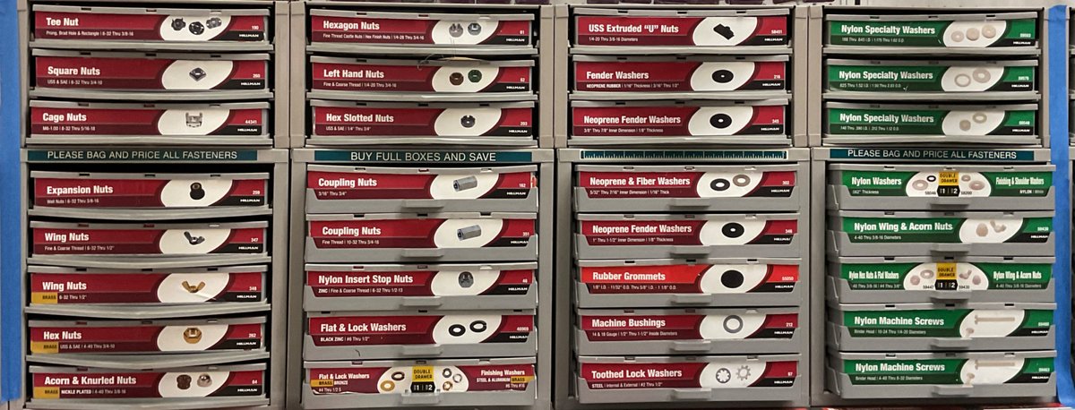 Hillman Hardware Organizer Drawers with Fastener Assortment