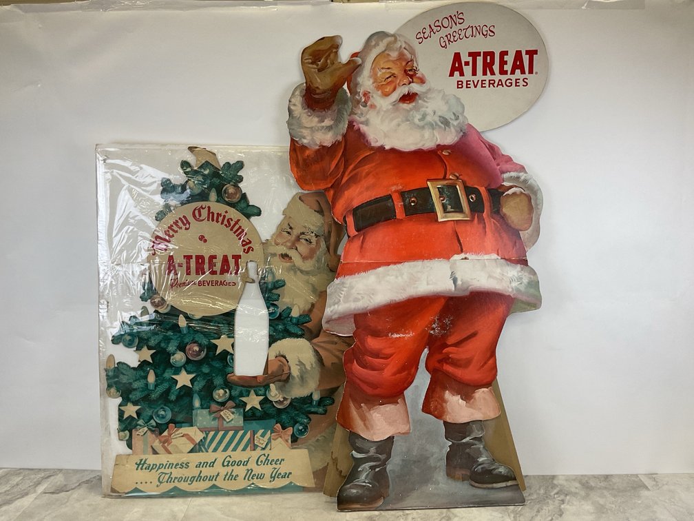 A-Treat Beverages Cardboard Christmas Displays