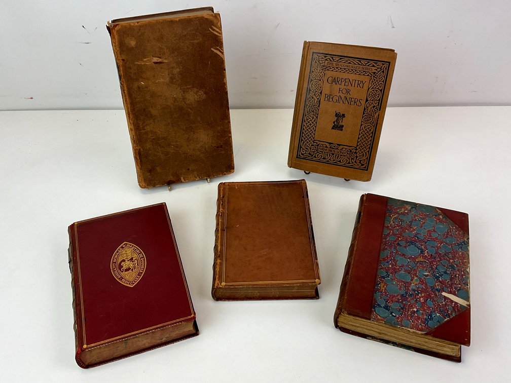 Assorted Leather Bound Books
