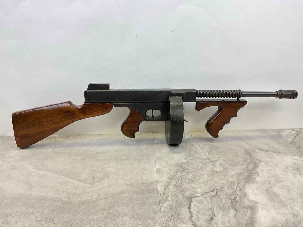 Wooden Replica Thompson Submachine Gun
