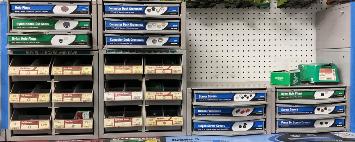 Hillman Modular Hardware Organizer Units with Fasteners