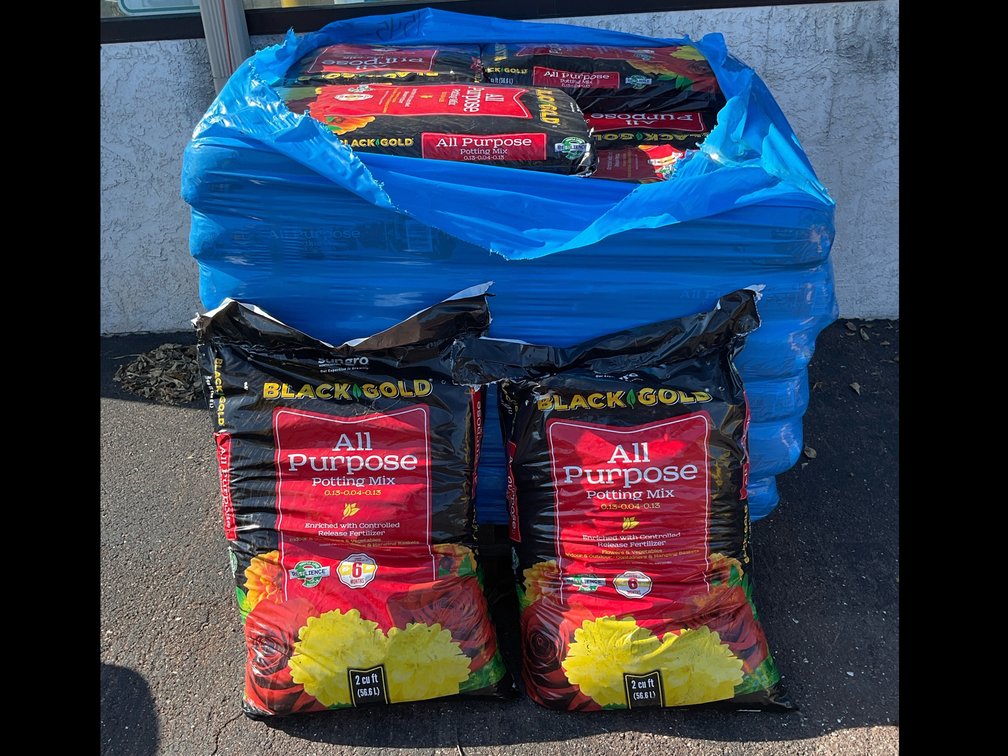 Partial Pallet of Black Gold All Purpose Potting Mix