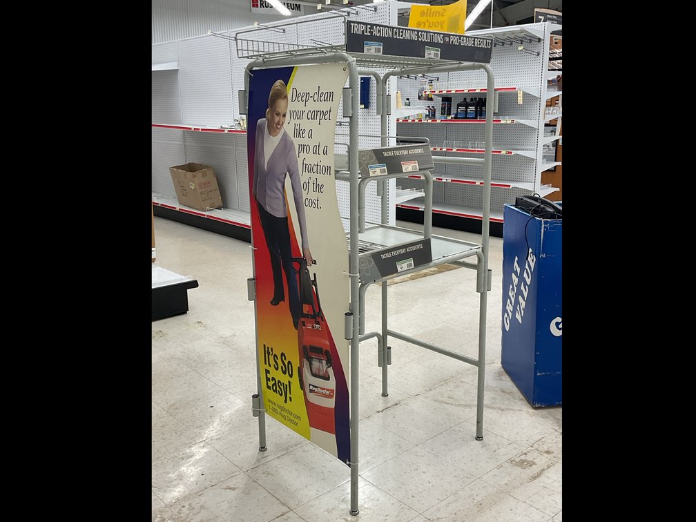 Rug Doctor Metal Retail Display Rack