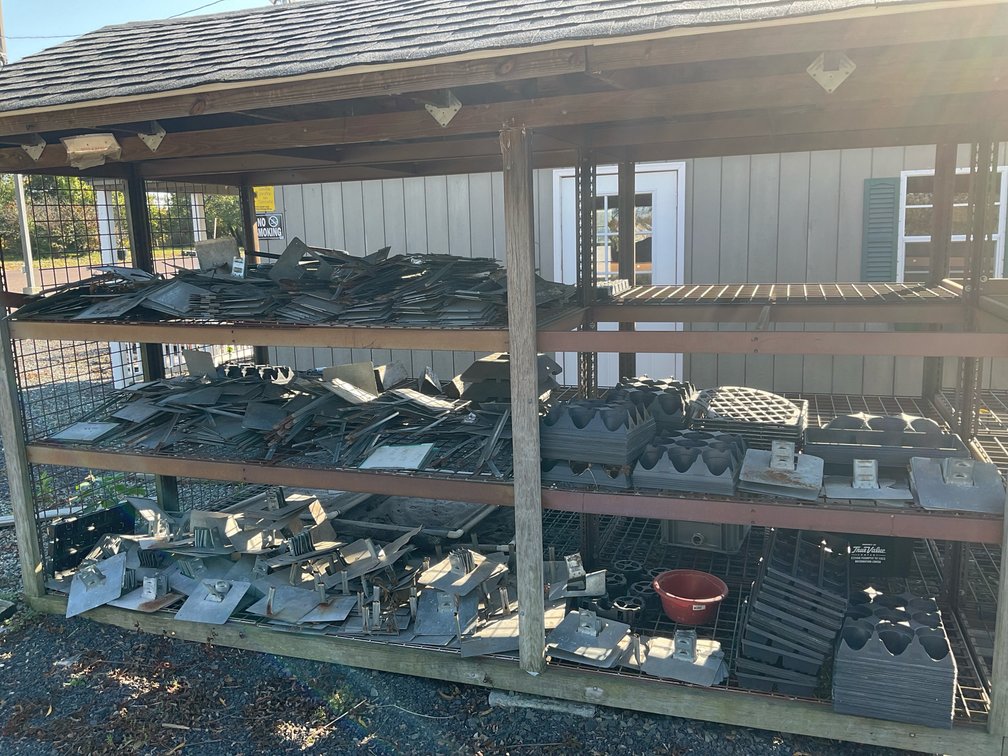 Plastic Nursery Trays, Flats, and Galvanized Metal Sign Stakes