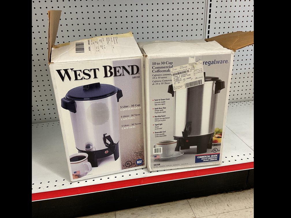 Commercial 30-Cup Coffee Urns