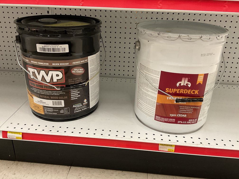 Wood Preservative and Transparent Stain Pails