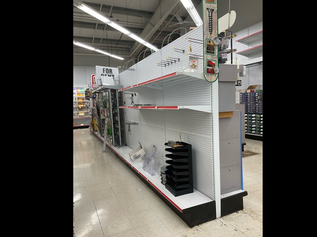Lozier Double-Sided Gondola Shelving Run