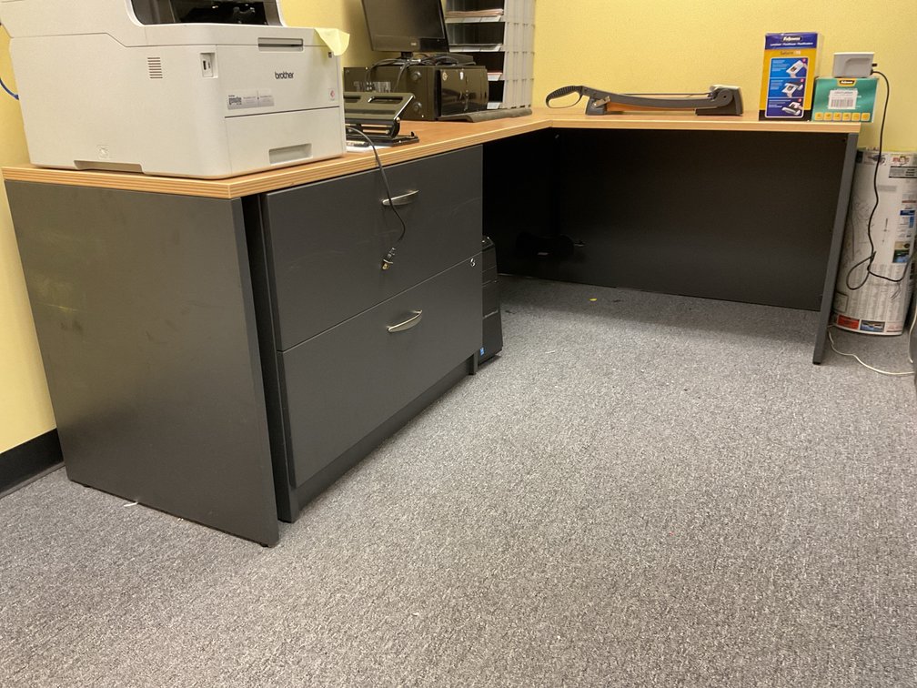 TransAmerican L-Shaped Desk