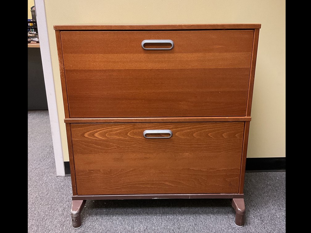 Wooden Two-Drawer Lateral File Cabinet
