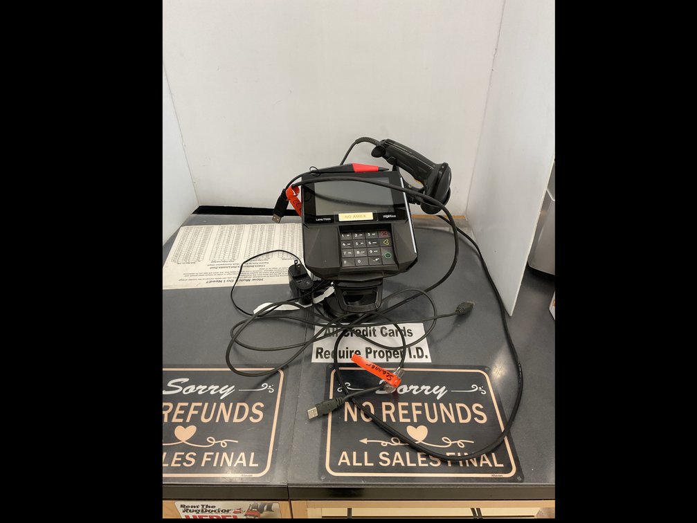 Ingenico Lane 7000 Payment Terminal and Symbol Barcode Scanner