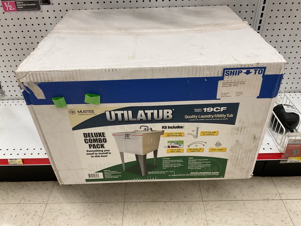 Mustee Utilatub Laundry Utility Tub Combo Kit