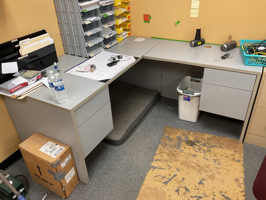 L-Shaped Laminate Office Desk