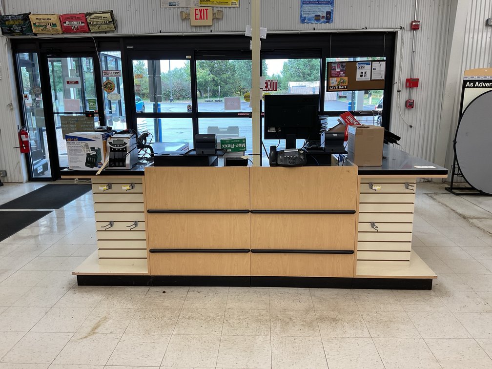 Two-Lane Retail Checkout Counter