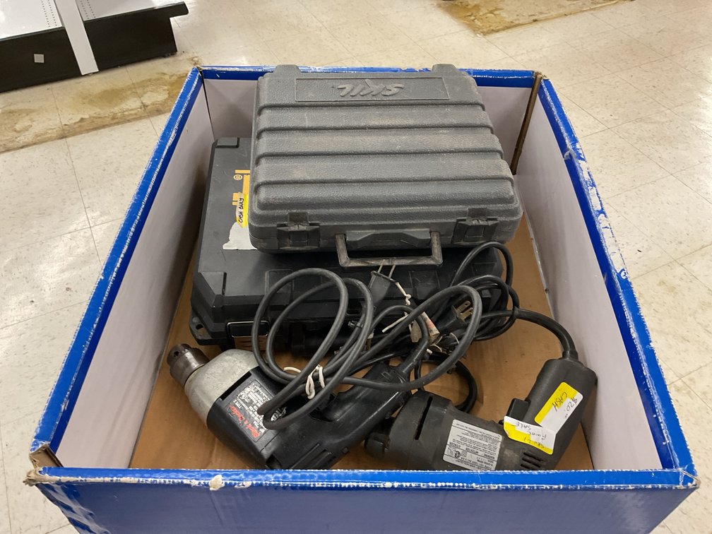 DeWalt and Black & Decker Power Drills and Cases