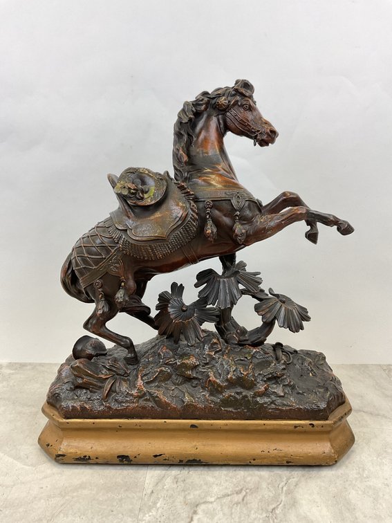 Rearing Horse Sculpture