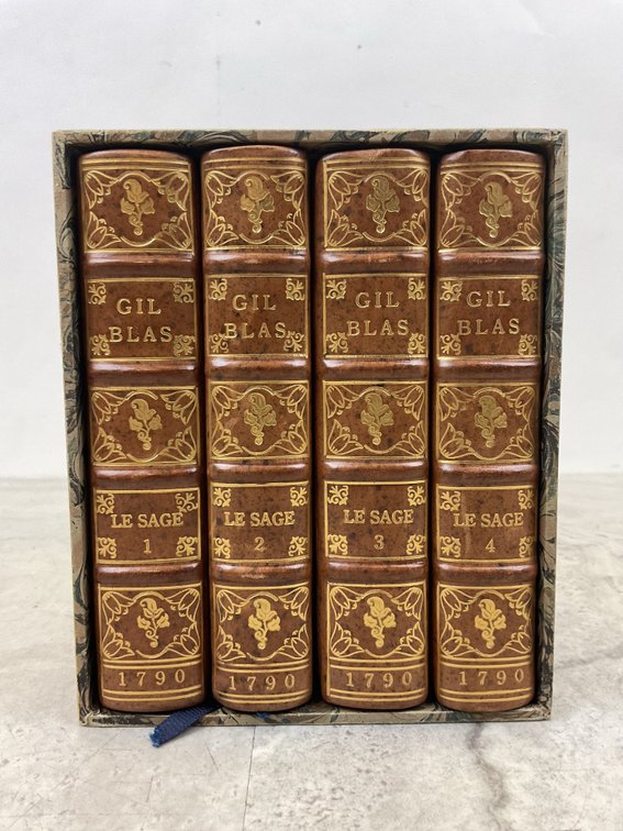 Le Sage Histoire de Gil Blas Four-Volume Book Set