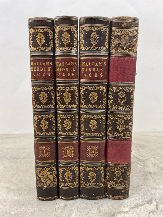 John Murray Henry Hallam Middle Ages Leather-Bound Books