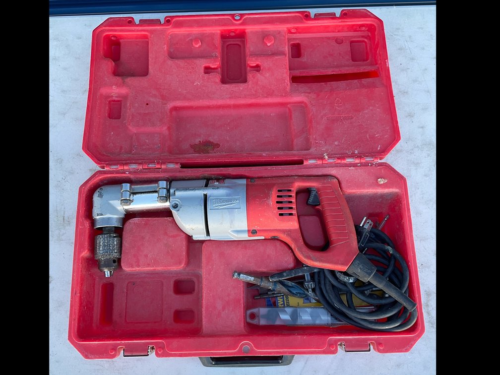 Milwaukee 1107-1 1/2" Drill with Right-Angle Attachment