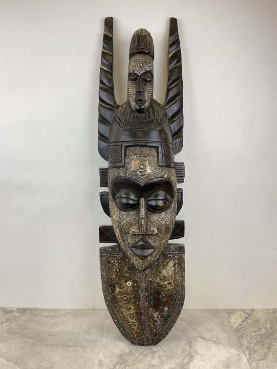 Carved Wood African-Style Mask