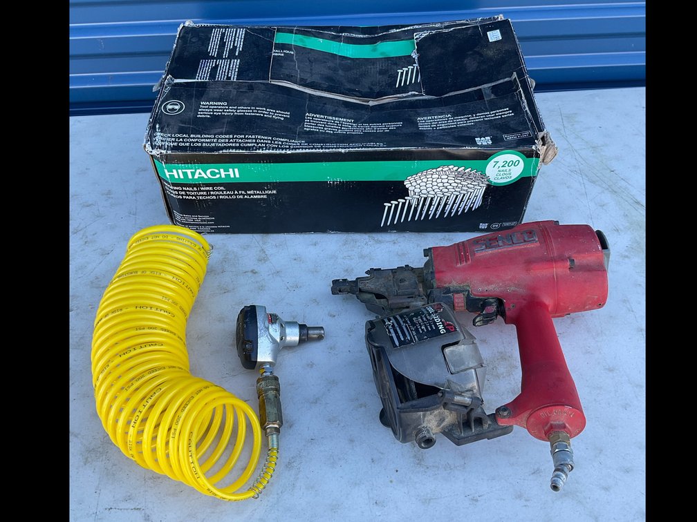 Pneumatic Coil Nailer, Palm Nailer, and Roofing Nails