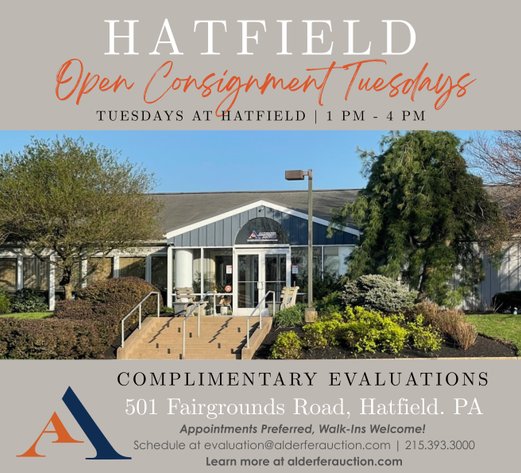 Image for Open Consignment Tuesdays at Hatfield | Complimentary Evaluations | 1:00 PM - 4:00 PM