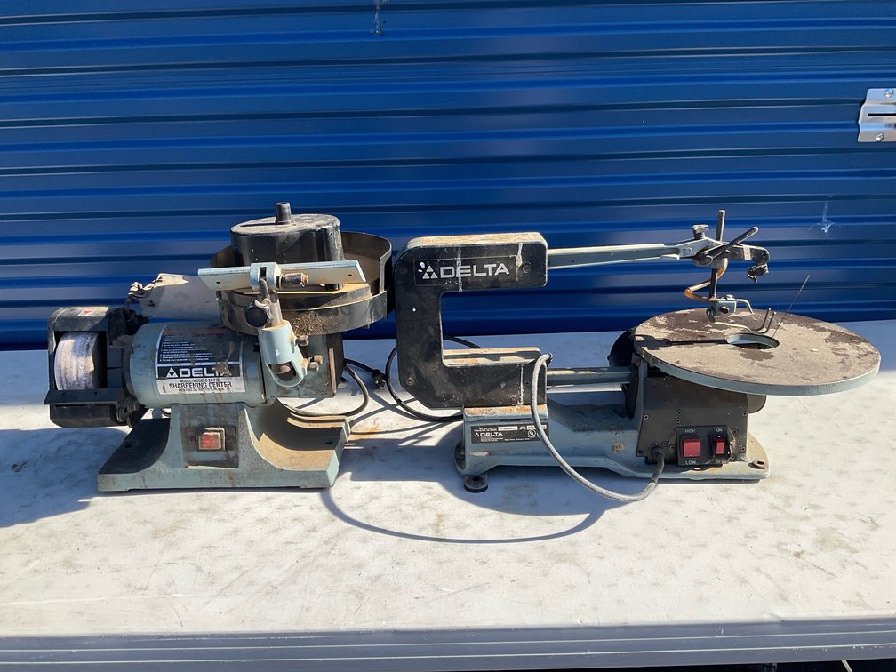 Delta 40-560 Scroll Saw and 23-710 Sharpening Center