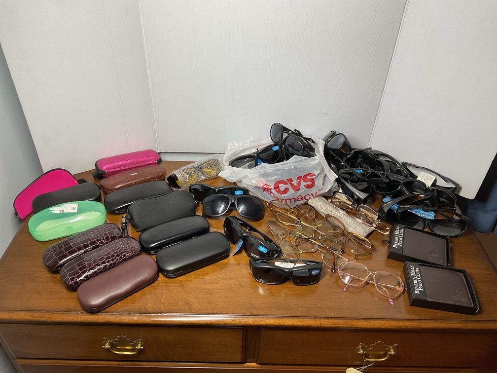 Sunglasses, Eyeglasses, Cases, and Wallets