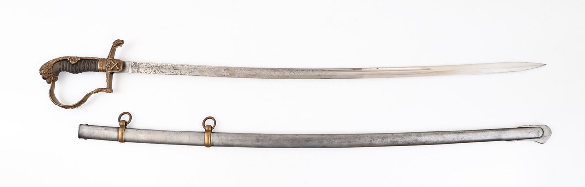 Prussian Lions Head Artillery Officer's Presentation Sword